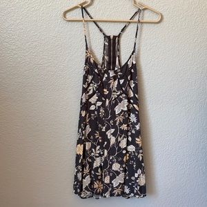 Floral gray dress